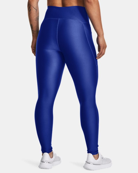 Women's HeatGear® No-Slip Waistband Full-Length Leggings in Blue image number 1